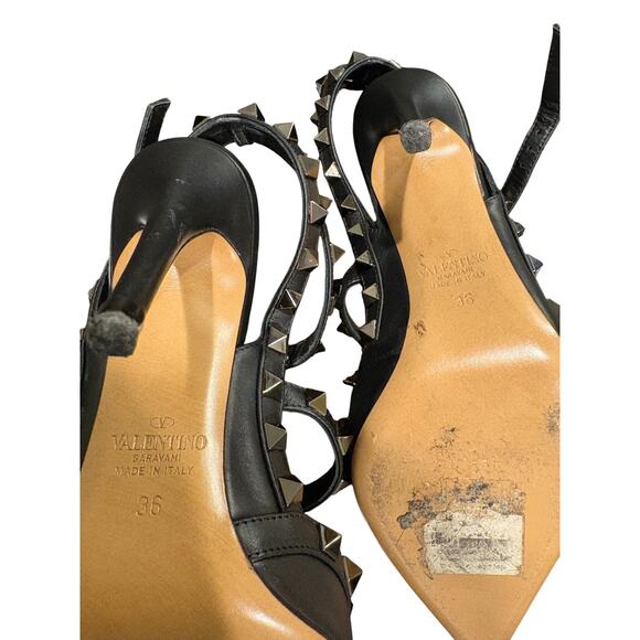 Valentino Undercover Rose Black Rockstud Pump | Size EU 36 US6, Like New - Picture 12 of 12